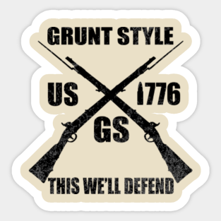 Grunt Style Veteran Stickers Teepublic