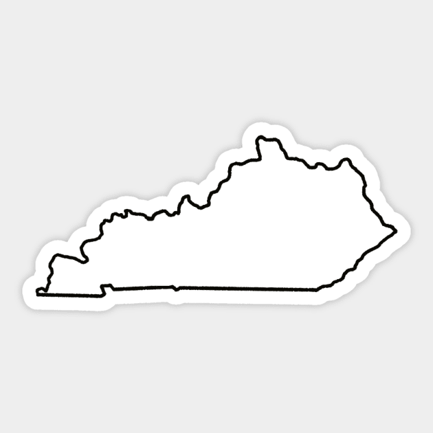 Louisville and KY Outline Sticker for Sale by shelbiefran