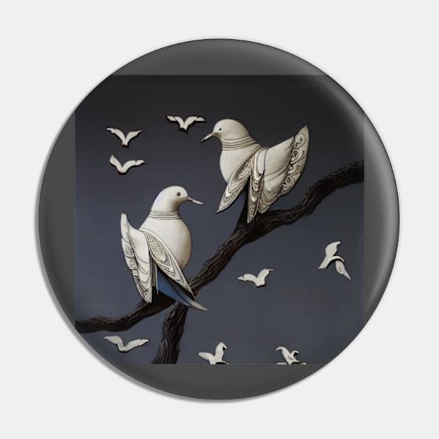 Doves Pin by Bea