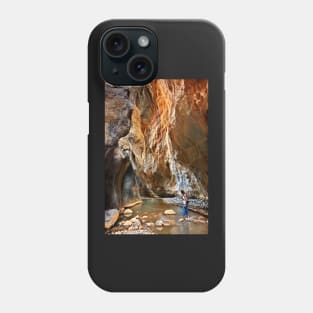 Exploring Sarakina Canyon Phone Case