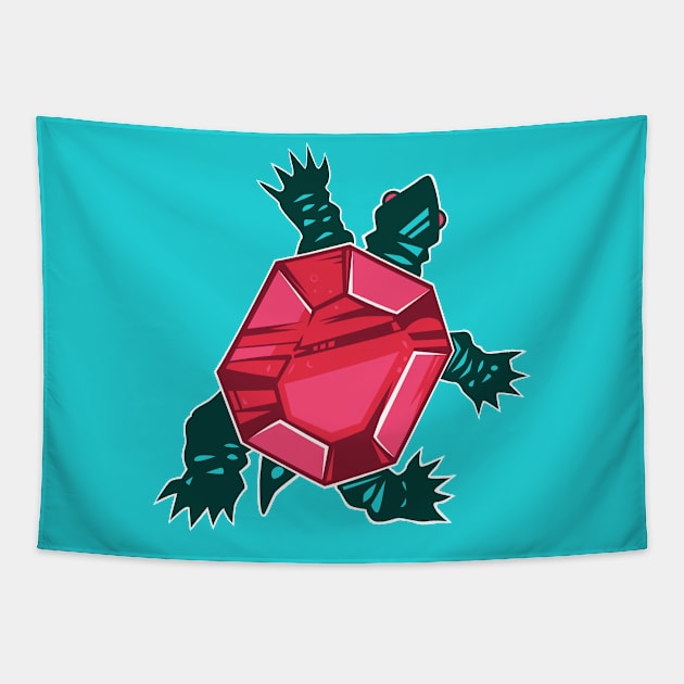 Gem Turtle Tapestry by strangethingsa