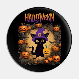 Sweet Cats n pumpkins Pin