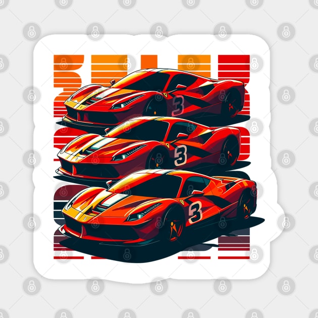 Ferrari F8 Magnet by Vehicles-Art