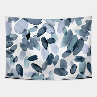 Pocket - WATERCOLOR PETAL STAINS BLUE GREYISH Tapestry