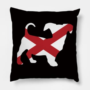 Chiweenie Dog Lover Alabama Flag Pillow