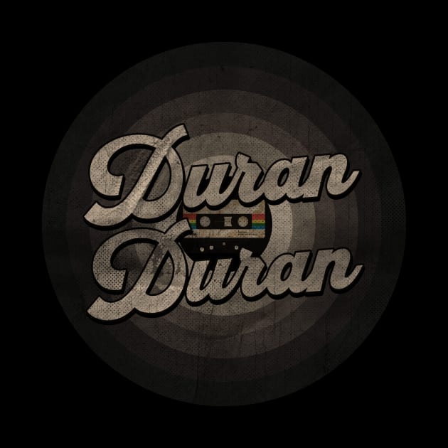 Duran First Name Retro Tape Pattern Vintage Styles by Female Revenant 