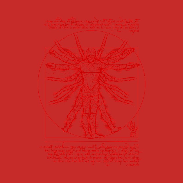 Vitruvian 001 Red by demonigote