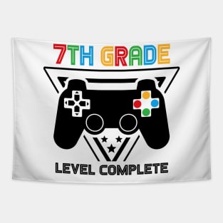 7th Grade Level Complete Graduation Gamer Boys Kids Tapestry