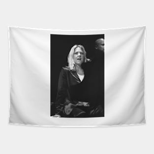 Diana Krall BW Photograph Tapestry