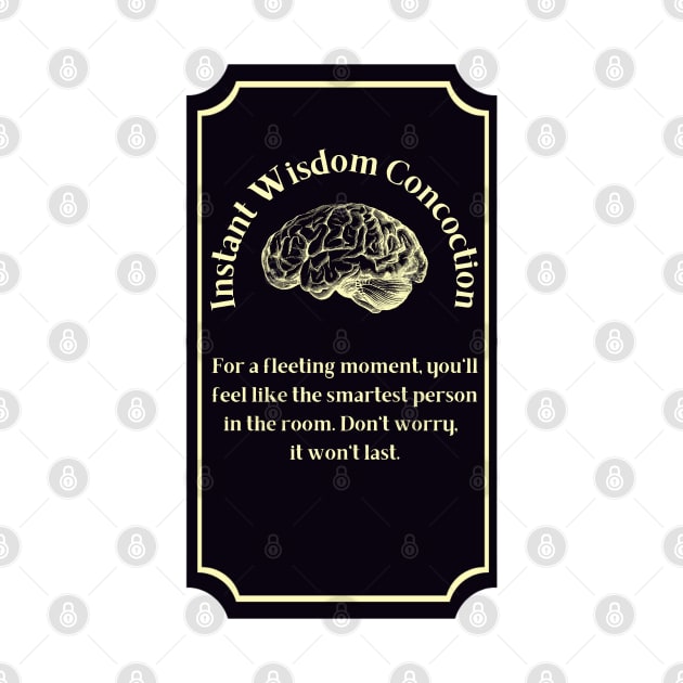 Potion Label: Instant Wisdom Concoction, Halloween by Project Charlie