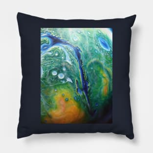 Valles Marineris on Green Terraformed Mars (vertical) Pillow