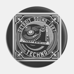 Detroit Techno Pin