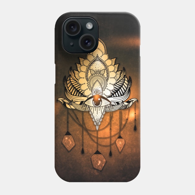 Wonderful elegant lotus mandala design Phone Case by Nicky2342