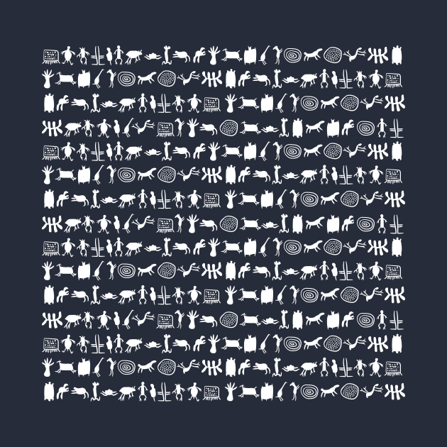 Ancient petroglyphs pattern art by Drumsartco