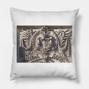 Rua Augusta Arch - Extreme Close Up - The Coat Of Arms Pillow