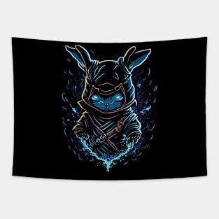 Cute Magical Rabbit Ninja Tapestry