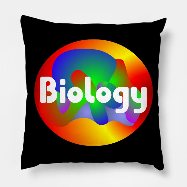 Biology Sphere Pillow by Barthol Graphics