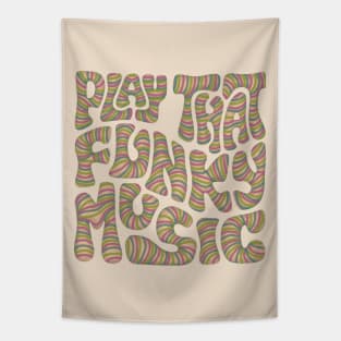 Play That Funky Music Word Art Tapestry
