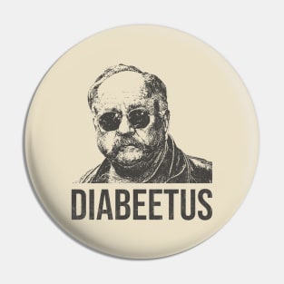 Diabeetus Vintage Style Design Pin