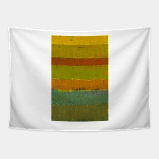 Teal and Chartreuse Layers Tapestry