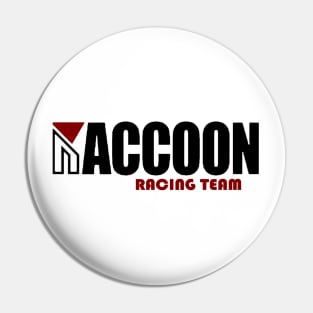 Raccoon Racing Pin