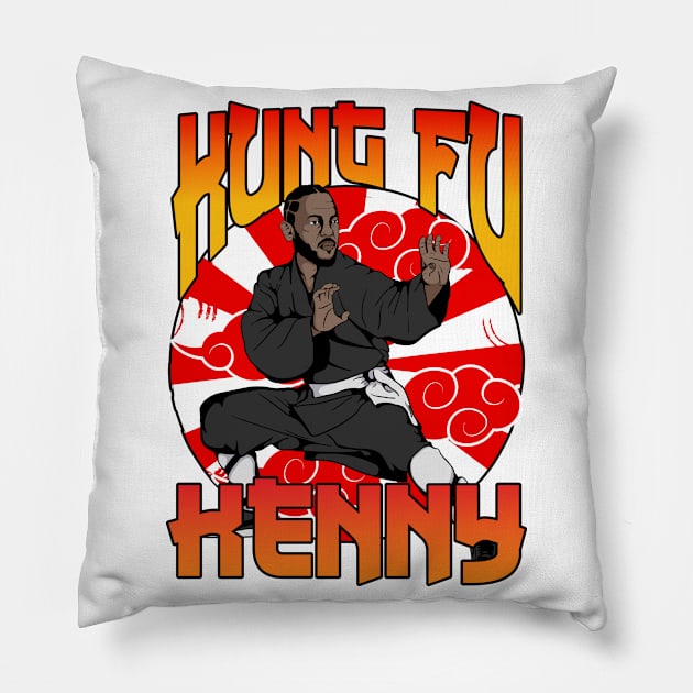 Kung Fu Kenny Pillow by Orlind