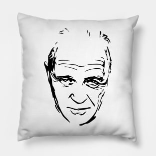 Anthony Hopkins Stencil Artwork Pillow