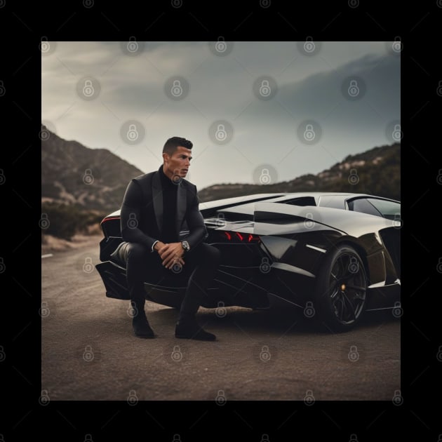 Cristiano Ronaldo CR7 Lamborghini Gift Art by The GOAT Store