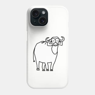 White Ox Minimal Animals Phone Case