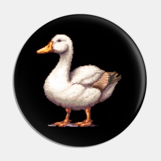 Goose in Pixel Form Pin
