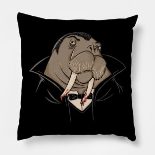 Vampire Walrus Pillow