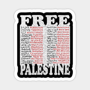 Free Palestine,Palestine cities, Palestine solidarity,Support Palestinian artisans,End occupation Magnet