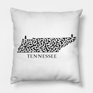 State of Tennessee Maze Pillow