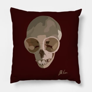 Gibbon Skull Pillow