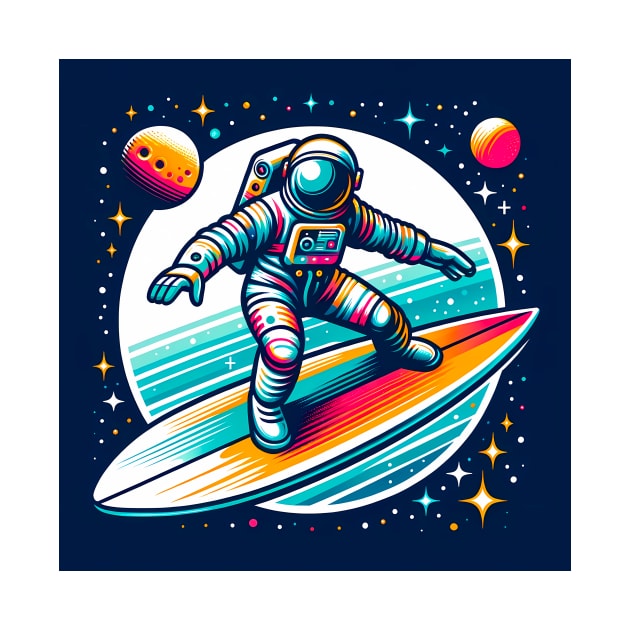 The Surfer Astronaut by Moniato