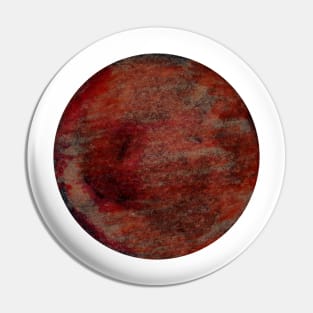 Red SciFi Planet Pin