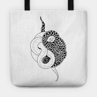 Yin Yang Snakes Tote