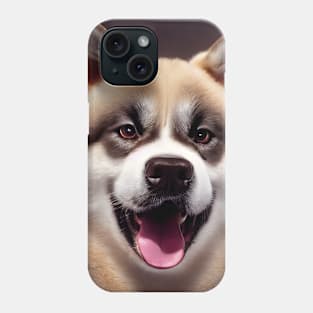 Ollie, American Akita dog Phone Case