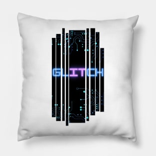 Glitch It - Cyberpunk (Choppy) Pillow