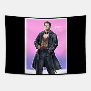 Castiel in Leather Tapestry