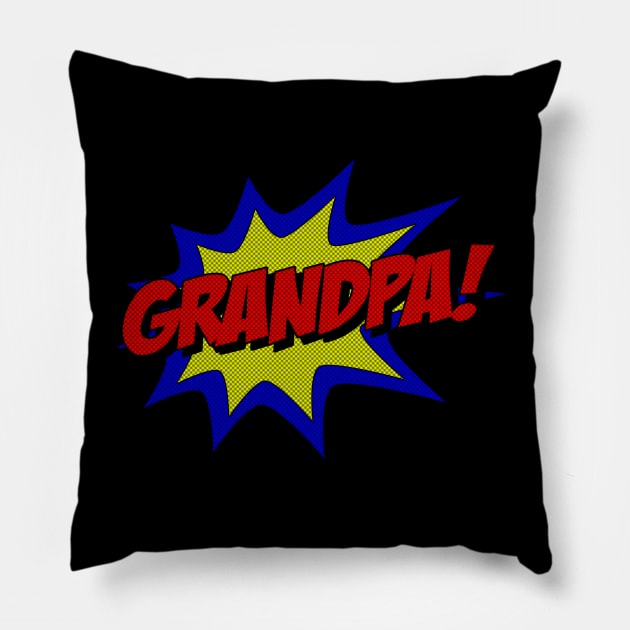 Superhero Grandpa Pillow by Flippin' Sweet Gear