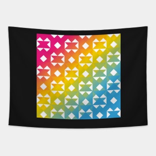 Rainbow Triangle Pattern v3 Tapestry