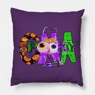 One Spooky CMA Halloween Design Pillow