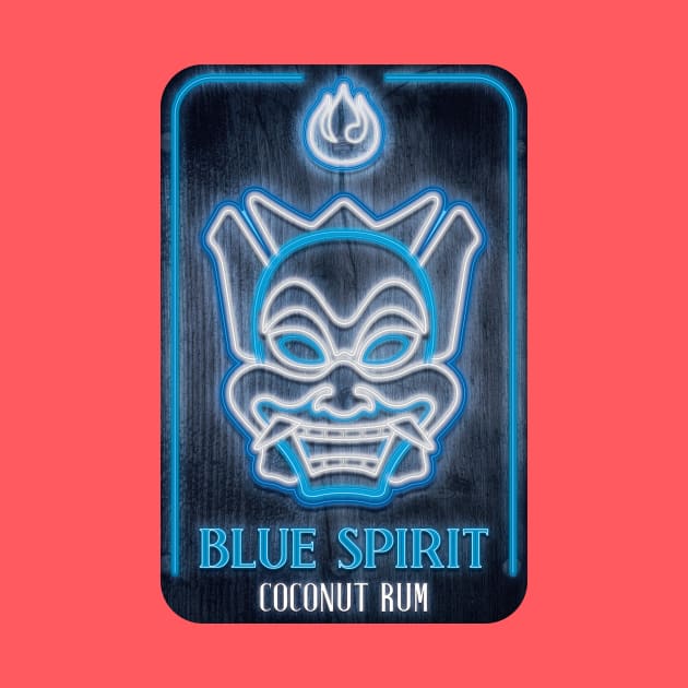 Blue Spirit Coconut Rum by Sam Potter Design