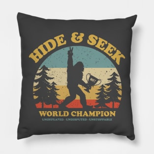 Bigfoot Hide And Seek World Champion Pillow