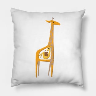 Ange the pregnant giraffe Pillow