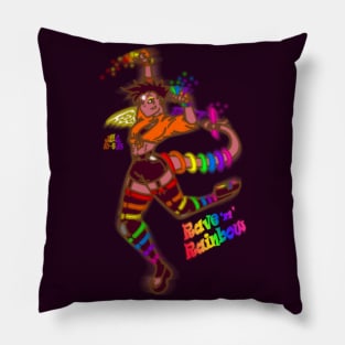 Rave 'n' Rainbow Pillow