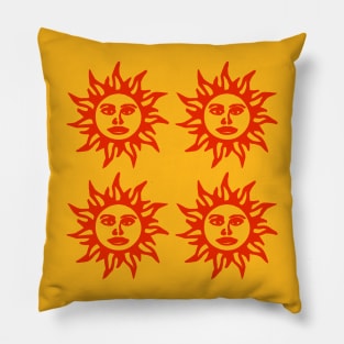 Orange Sunshine 4 way Blotter Art Pillow