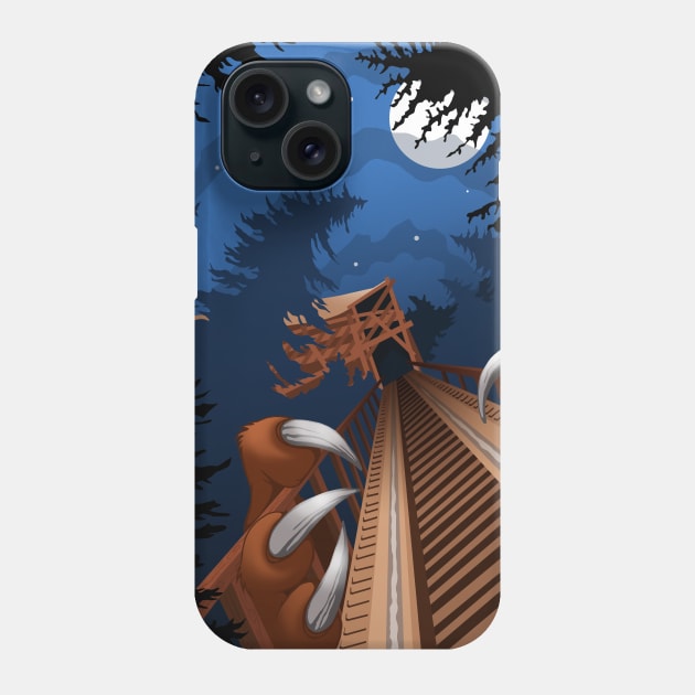 NIGHT RIDES ONLY - Beast Roller Coaster at Kings Island Phone Case by JFells