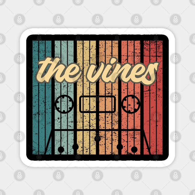 the vines cassette retro vintage Magnet by penciltimes